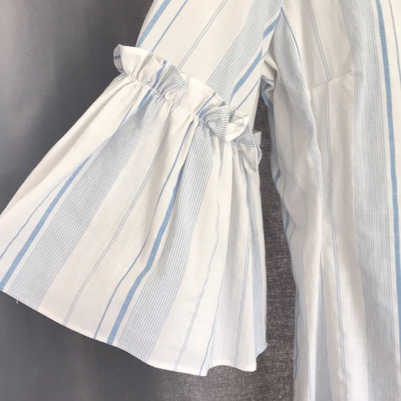 Blue and white striped blouse - Picture 3 of 3
